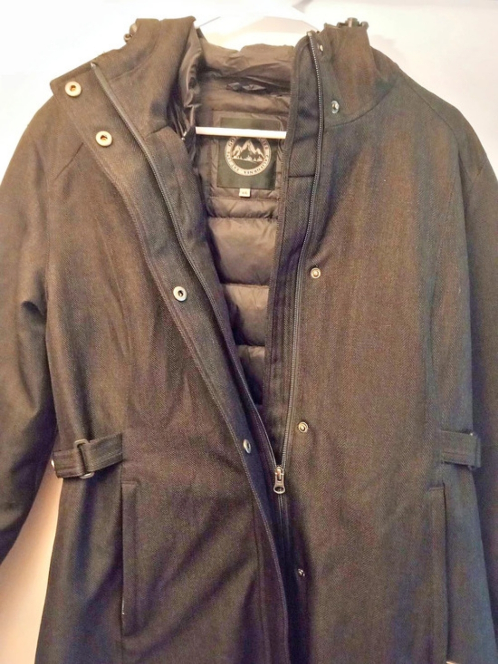 Gotcha Glacier Men's Hooded Coat Black Size Large